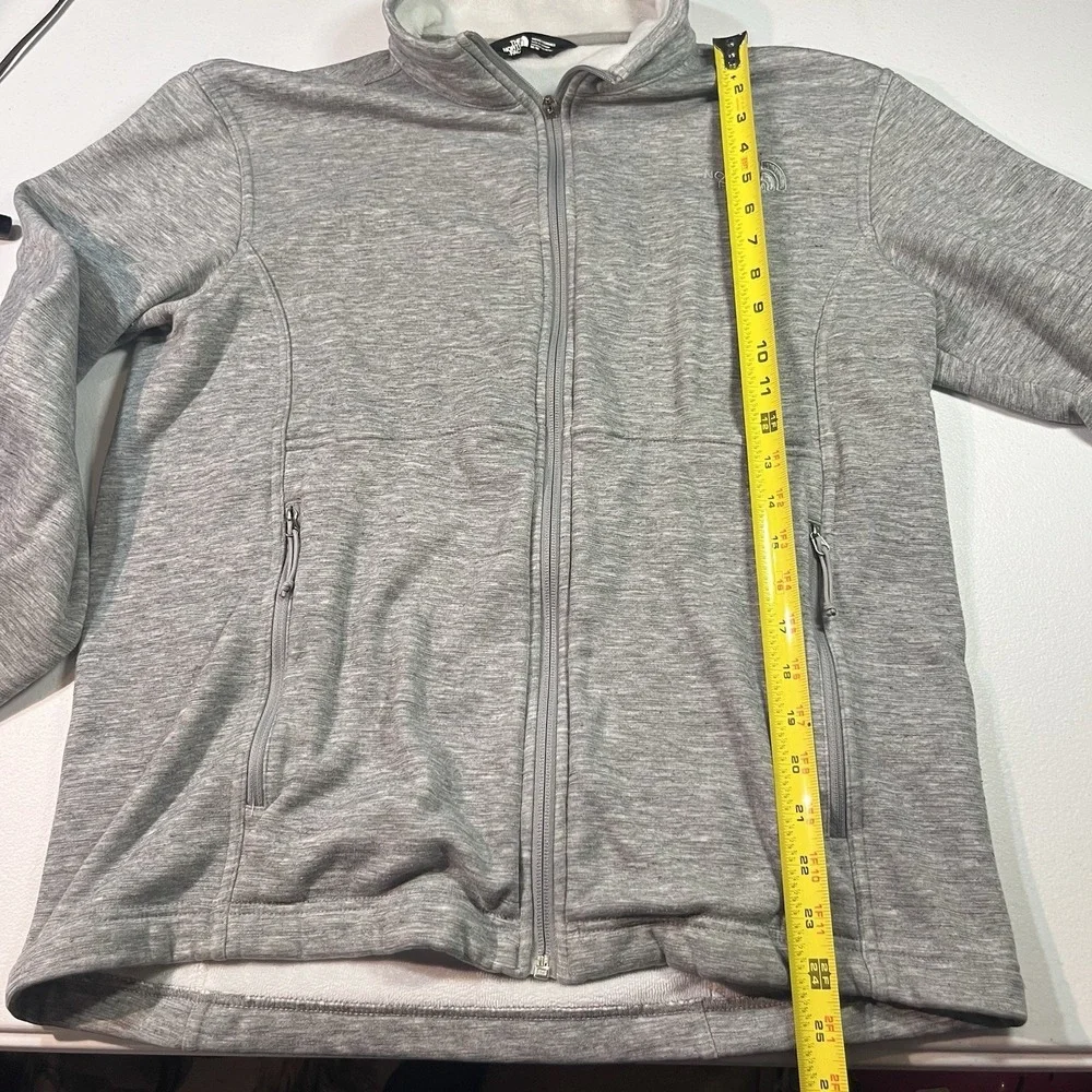 The North Face Mens Blue Long‎ Sleeve Pockets Fleece Full-Zip Jacket Large Read